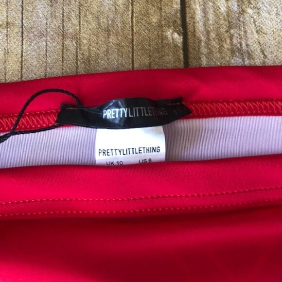 NWT PrettyLittleThing Red Tanga Bikini Bottom 6 - Picture 4 of 6